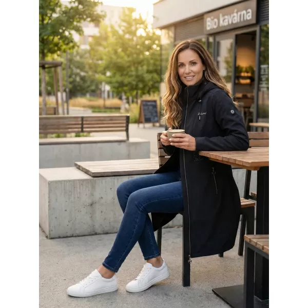  Ženski softshell plašč KIXMI RITA ČRNA 