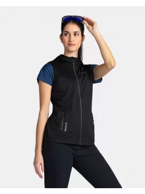 Ženski softshell telovnik KILPI MONILEA-W TL0111KI ČRNA