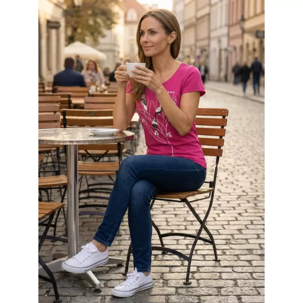  Dámské triko ALTISPORT CARRYOVER ALW182122 FUCHSIOVÁ 