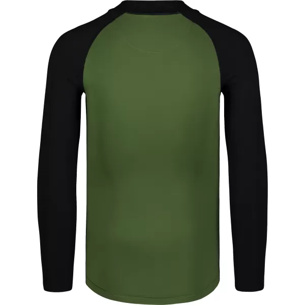  Moška majica z UV zaščito NORDBLANC SURFER NBSMF7867 ZELENA/ČRNA 