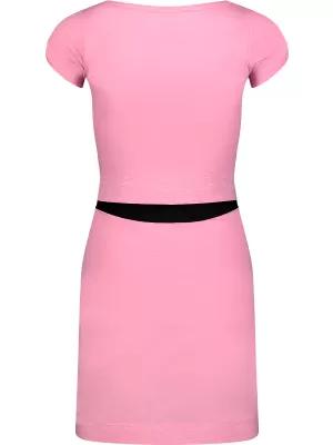 Obleka NORDBLANC WAISTLINE NBSLD7805 ROZA