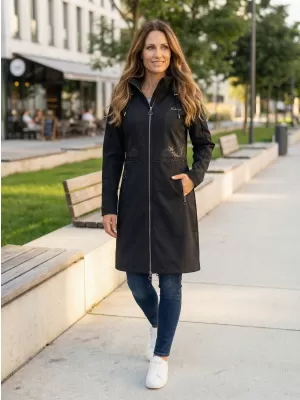 Ženski softshell plašč KIXMI RITA ČRNA