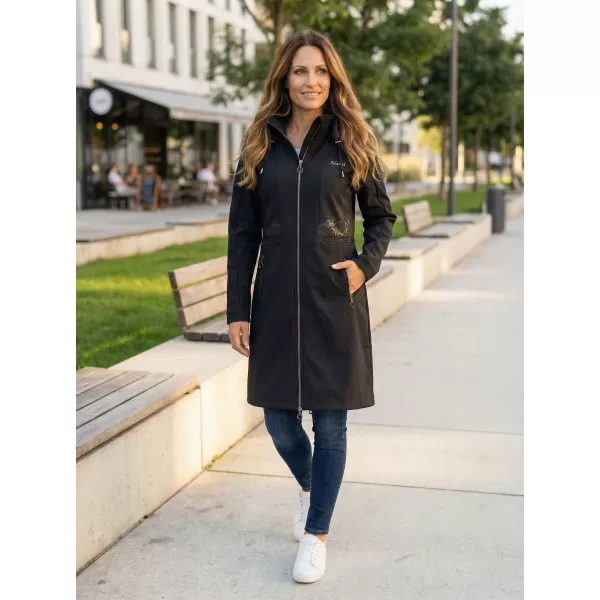  Ženski softshell plašč KIXMI RITA ČRNA 