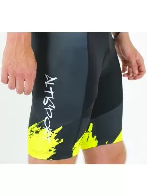 Moške vrhunske kolesarske hlače ALTISPORT SWE/ALM01S13 NEON RUMENA