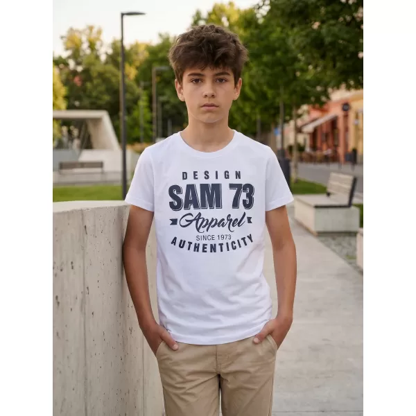  Fantovska majica s kratkimi rokavi SAM 73 JANSON KT 504 BELA 