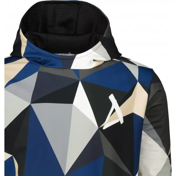  Moški premium pulover ALTISPORT VOJ/ALM007MI01 MORNARSKO MODRA/RJAVA 