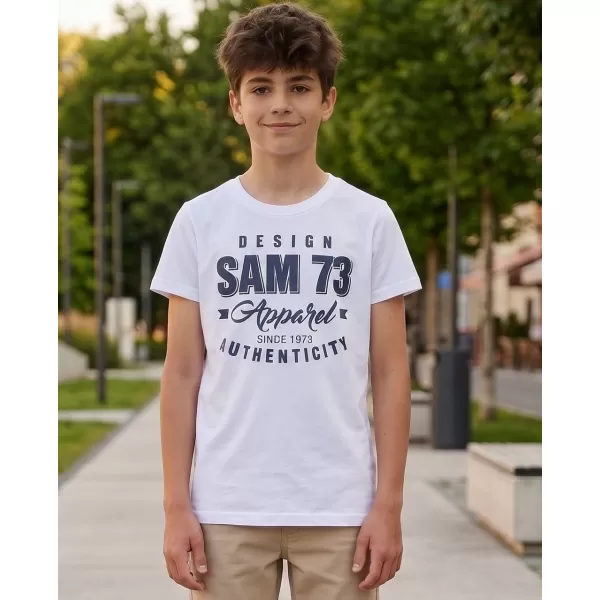  Fantovska majica s kratkimi rokavi SAM 73 JANSON KT 504 BELA 