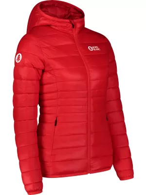 Ženska prešita jakna NORDBLANC SPARKLE NBWJL7947 RDEČA