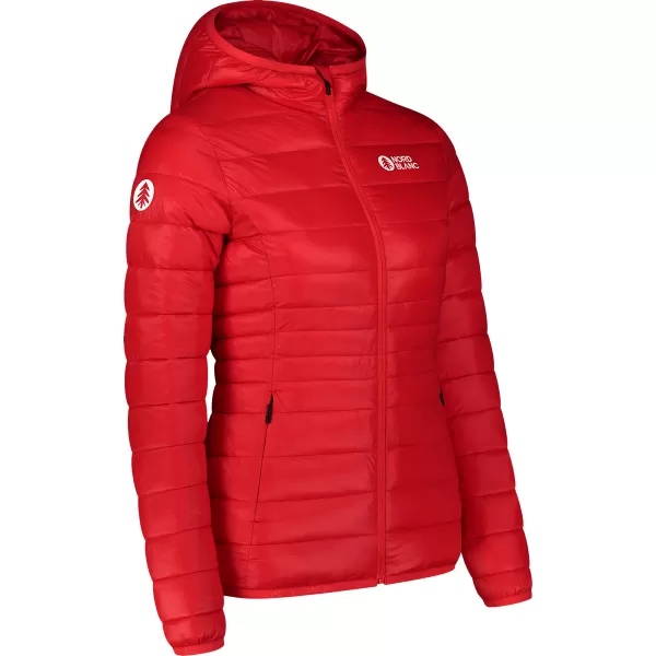  Ženska prešita jakna NORDBLANC SPARKLE NBWJL7947 RDEČA 