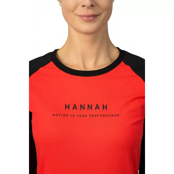  Ženska majica z dolgimi rokavi HANNAH PRIM HIBISKUS/ANTRACIT 