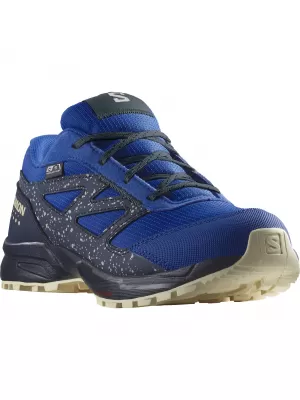 Otroški čevlji SALOMON OUTWAY CSWP JUNIOR L47377000 LAPIS MODRA/KARBON/BELJEN PESEK