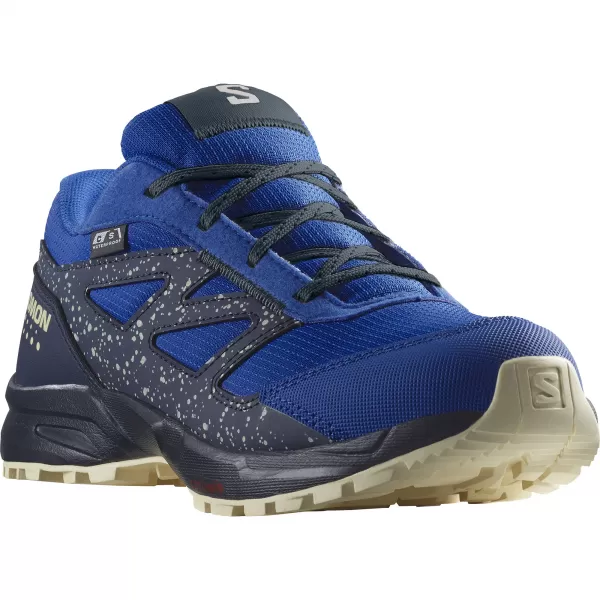  Otroški čevlji SALOMON OUTWAY CSWP JUNIOR L47377000 LAPIS MODRA/KARBON/BELJEN PESEK 