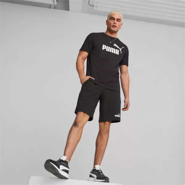  Moška majica s kratkimi rokavi PUMA ESS+ 2 COL LOGO TEE 586759-61 ČRNA 