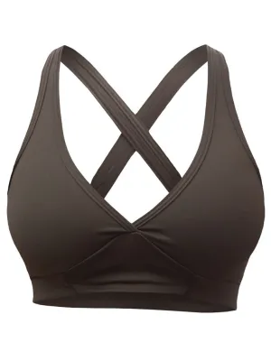 Ženski športni nedrček SENSOR INFINITY ECO OLIVE GREEN