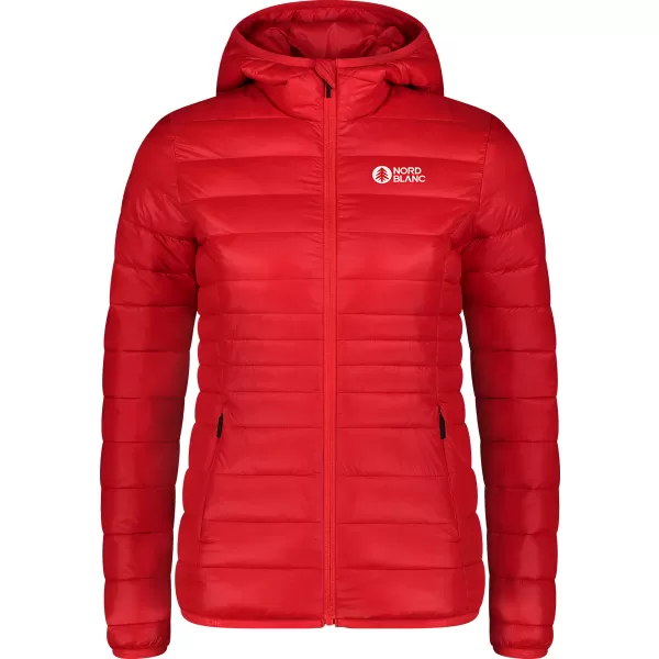  Ženska prešita jakna NORDBLANC SPARKLE NBWJL7947 RDEČA 