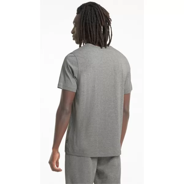  Moška majica s kratkimi rokavi PUMA ESS+ 2 COL LOGO TEE 586759-03 SIVA 
