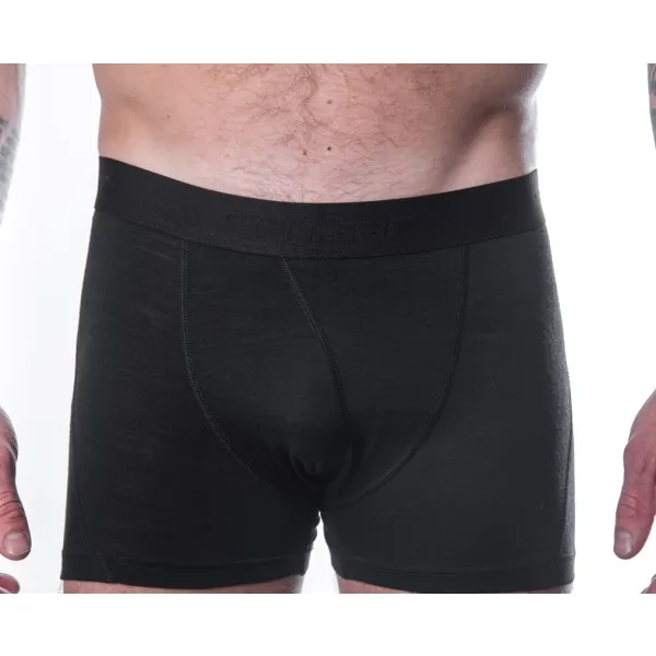  Moške boksarice SENSOR MERINO AIR ČRNA 