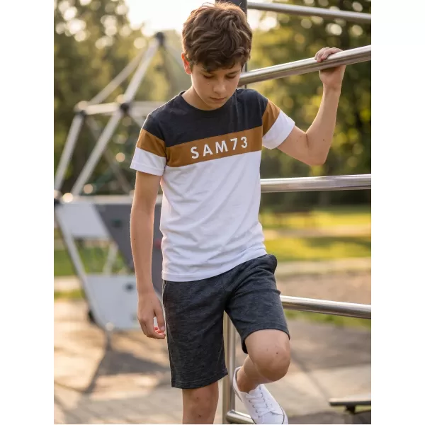  Fantovska majica s kratkimi rokavi SAM 73 KALLAN KT 503 BELA 