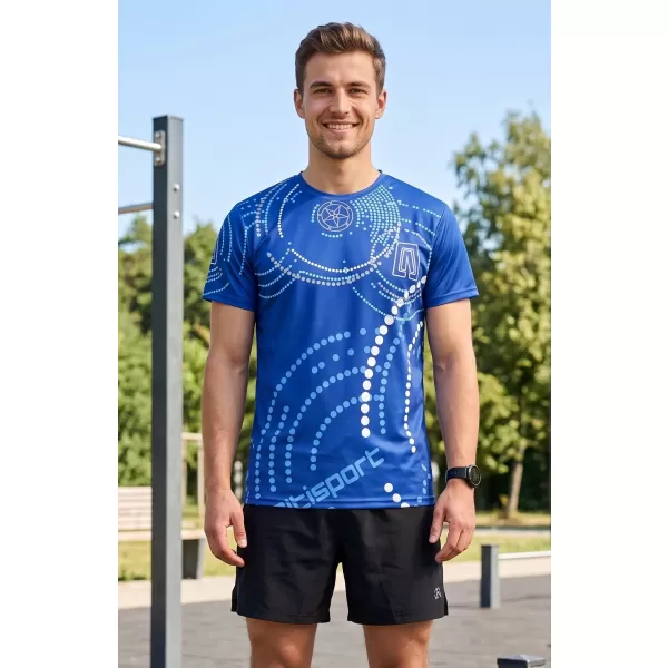  Premium moška majica s kratkimi rokavi ALTISPORT VOJ/ALM003TR01 KRALJEVSKO MODRA 
