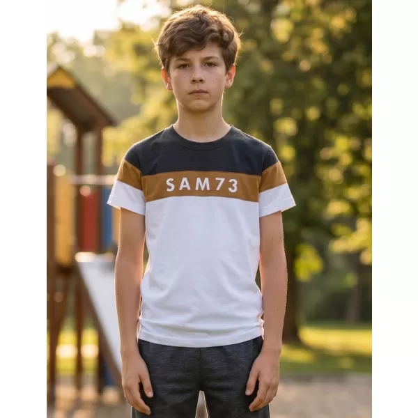  Fantovska majica s kratkimi rokavi SAM 73 KALLAN KT 503 BELA 