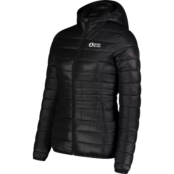  Ženska prešita jakna NORDBLANC SPARKLE NBWJL7947 ČRNA 