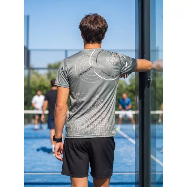  Premium moška majica s kratkimi rokavi ALTISPORT VOJ/ALM003TR01 GRAFIT 