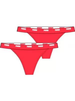 Spodnje perilo PUMA WOMEN TANGA STRING 2P PACK 938180-03 ROZA