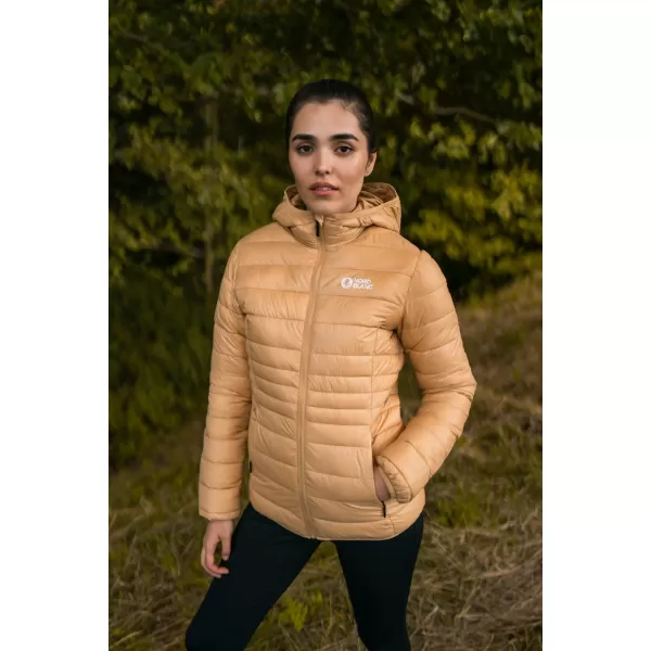  Ženska prešita jakna NORDBLANC SPARKLE NBWJL7947 BEŽ 
