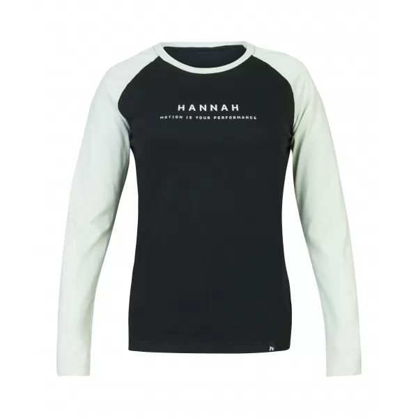  Ženska majica z dolgimi rokavi HANNAH PRIM ANTRACIT/ZORNO MODRA 
