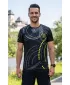 Premium moška majica s kratkimi rokavi ALTISPORT VOJ/ALM003TR01 ČRNA IN RUMENA