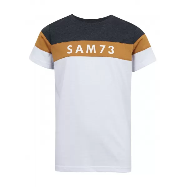 Fantovska majica s kratkimi rokavi SAM 73 KALLAN KT 503 BELA 