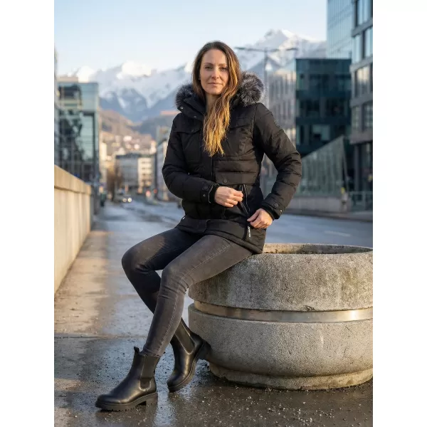 Ženska jakna ALPINE PRO EGYPA LJCB592 ČRN 