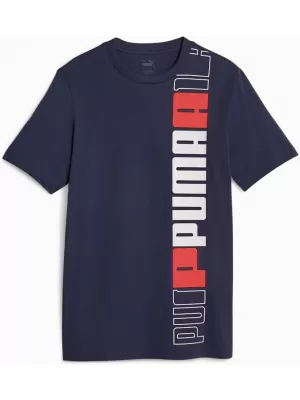 Moška majica s kratkimi rokavi PUMA ESS+ LOGO LAB TEE 675916-06 MODRA