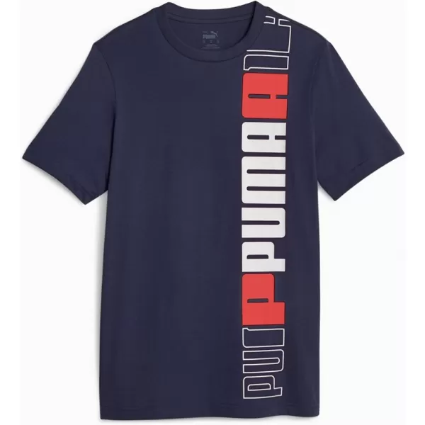 Moška majica s kratkimi rokavi PUMA ESS+ LOGO LAB TEE 675916-06 MODRA 