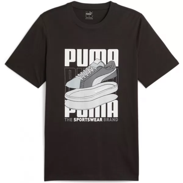  Moška majica s kratkimi rokavi PUMA GRAPHICS SNEAKER TEE 677186-01 ČRNA 