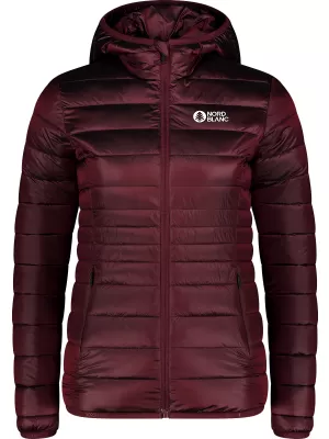 Ženska prešita jakna NORDBLANC SPARKLE NBWJL7947 BORDO