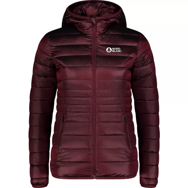  Ženska prešita jakna NORDBLANC SPARKLE NBWJL7947 BORDO 