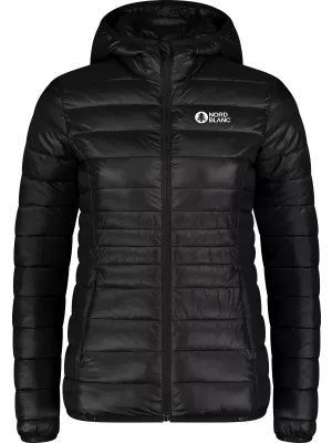 Ženska prešita jakna NORDBLANC SPARKLE NBWJL7947 ČRNA