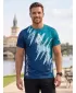 Moška premium funkcionalna majica s kratkimi rokavi ALTISPORT VOJ/ALM006TR01 KEROZIN/MODRA