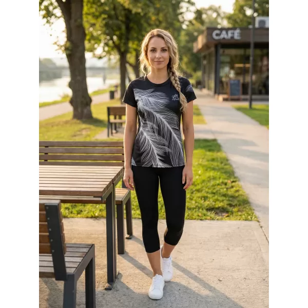  Ženska premium funkcionalna majica ALTISPORT VOJ/ALW001TR01 ČRNO SIVA 