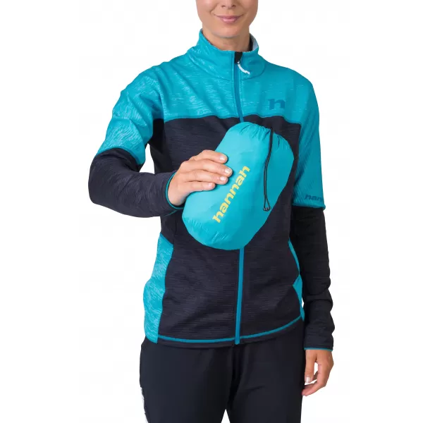  Ženska jakna HANNAH NAVA HOODY SCUBA MODRA/EMAJL MODRA 
