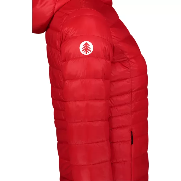  Ženska prešita jakna NORDBLANC SPARKLE NBWJL7947 RDEČA 