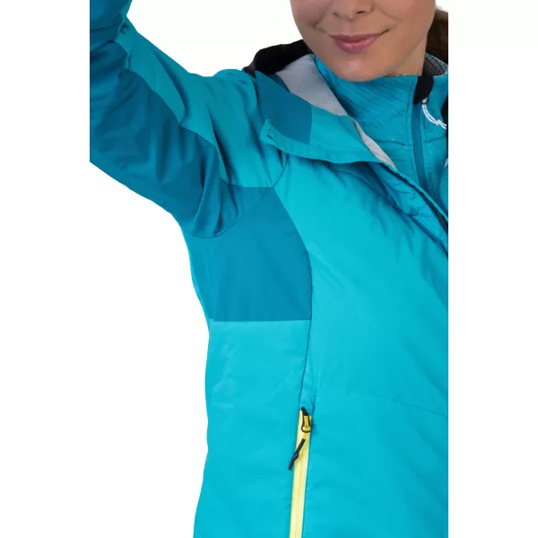  Ženska jakna HANNAH NAVA HOODY SCUBA MODRA/EMAJL MODRA 