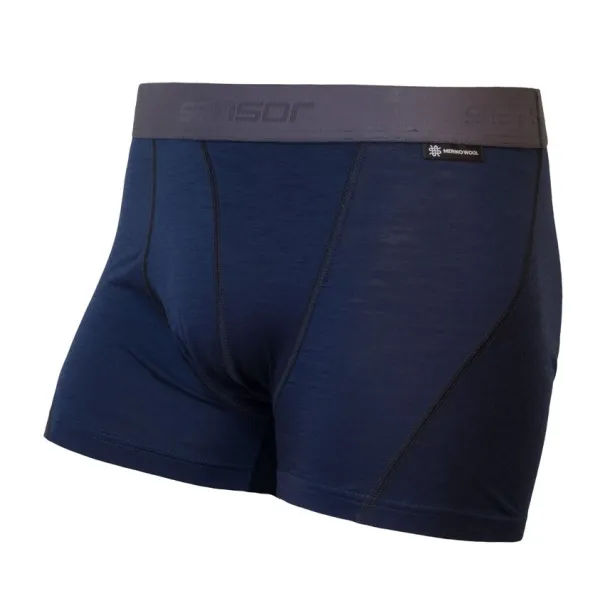  Moške boksarice SENSOR MERINO ACTIVE DEEP BLUE 