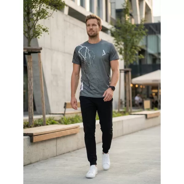  Premium moška majica s kratkimi rokavi ALTISPORT VOJ/ALM004TR01 GRAFIT 
