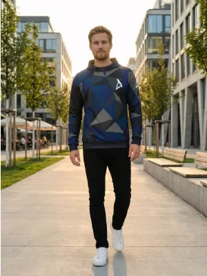 Moški premium pulover ALTISPORT VOJ/ALM007MI01 TEMNO MODRA