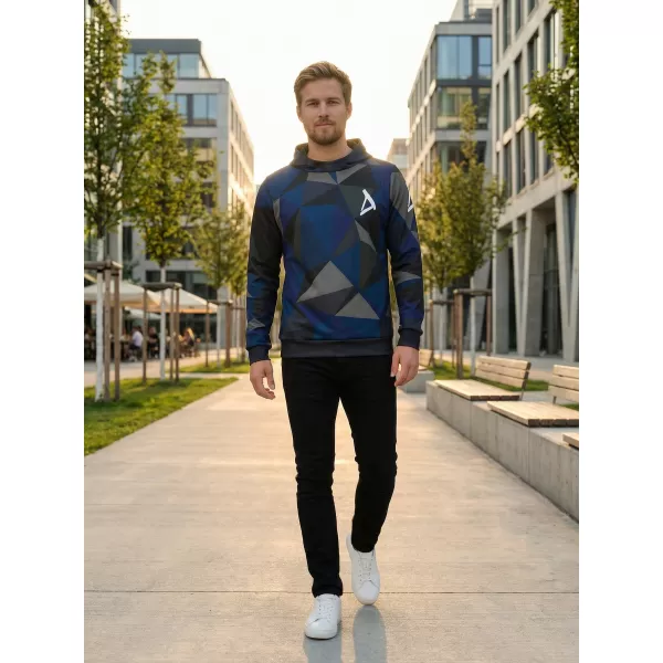  Moški premium pulover ALTISPORT VOJ/ALM007MI01 TEMNO MODRA 