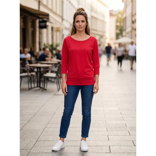  Ženska majica s 3/4 rokavi SAM 73 SELMA WT 896 TEMNO ROZA 