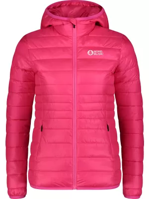 Ženska prešita jakna NORDBLANC SPARKLE NBWJL7947 ROZA SIJAJ