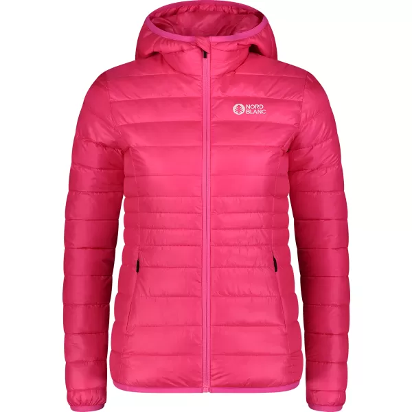  Ženska prešita jakna NORDBLANC SPARKLE NBWJL7947 ROZA SIJAJ 